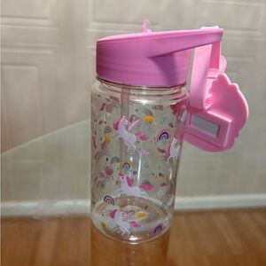 Manna Motive Reusable Sport Water Bottle, 15 Oz  With Name Tag Flip Up Straw